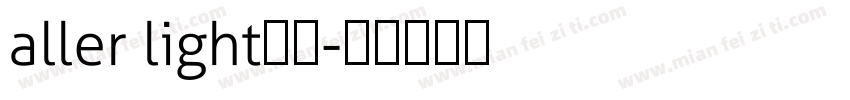 aller light字体字体转换